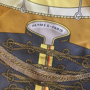 Hermes PARIS Circus 100% Silk Scarf
